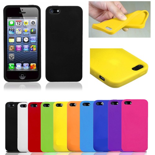 Funda protectora de goma suave de silicona para iPhone 5/5s iPhone 6 | eBay