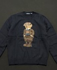 Polo Ralph Lauren Duffle Bear Polo Bear Sweater Men’s Size Small Knit Navy Wool