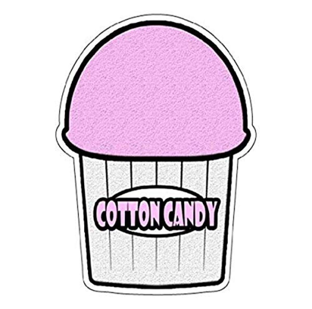 Cotton Candy Flavor Italian Ice Decal Shaved ice cart
