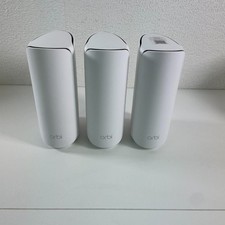 NETGEAR Orbi RBE371 Wireless Mesh Router + 2 Satellites, White (NO PLUG)
