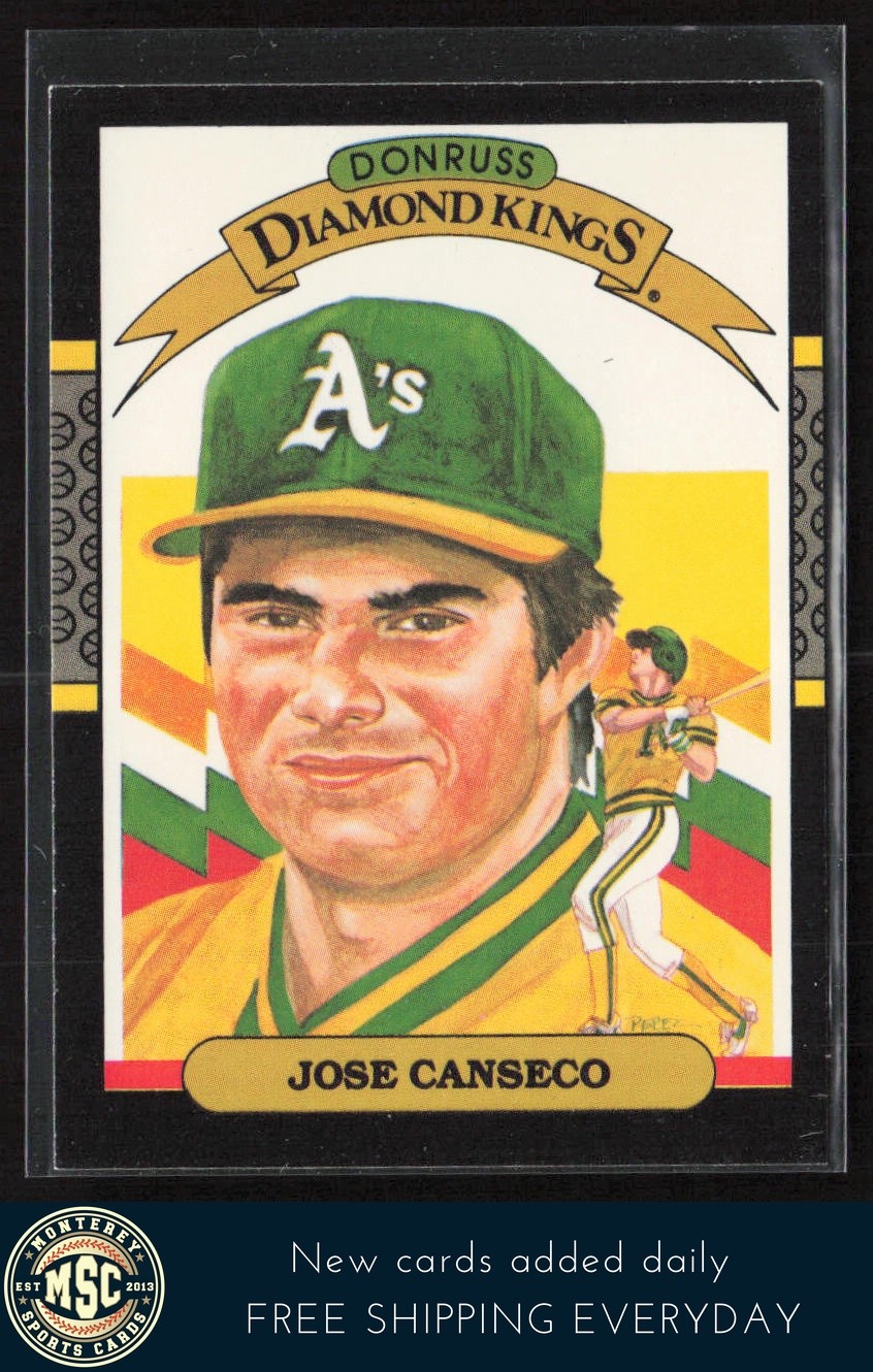 Jose Canseco 1987 Donruss Diamond Kings #6 NM-MT OR BETTER A's
