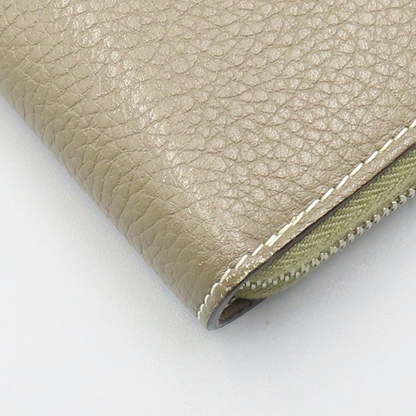 Celine Grey Leather Multi-Function Round Zip Wall… - image 2