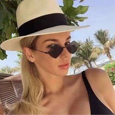 Irregular Polygon Sunglasses Small Frame UV400 Women's Vintage Party Eyewear