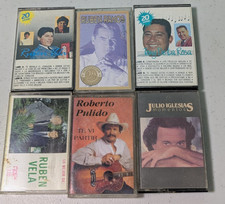 Mexican Latino Spanish Cassette Tapes Lot of 6 Vintage