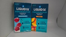 Liquid I.V. Hydration Multiplier Electrolyte Mango Raspberry 2 Pack 6 Sticks Exp