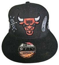 Chicago Bulls New Era 9fifty Black Paisley Snapback Adjustable Men's Hat