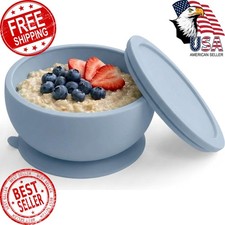 Abiie Octopod Silicone Suction Baby Bowl and Lid - Food Storage - Grey  High...