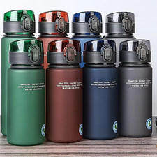 BPA Free Leak Proof Sports Water Bottle Portable Hiking Travel Drink Bottle