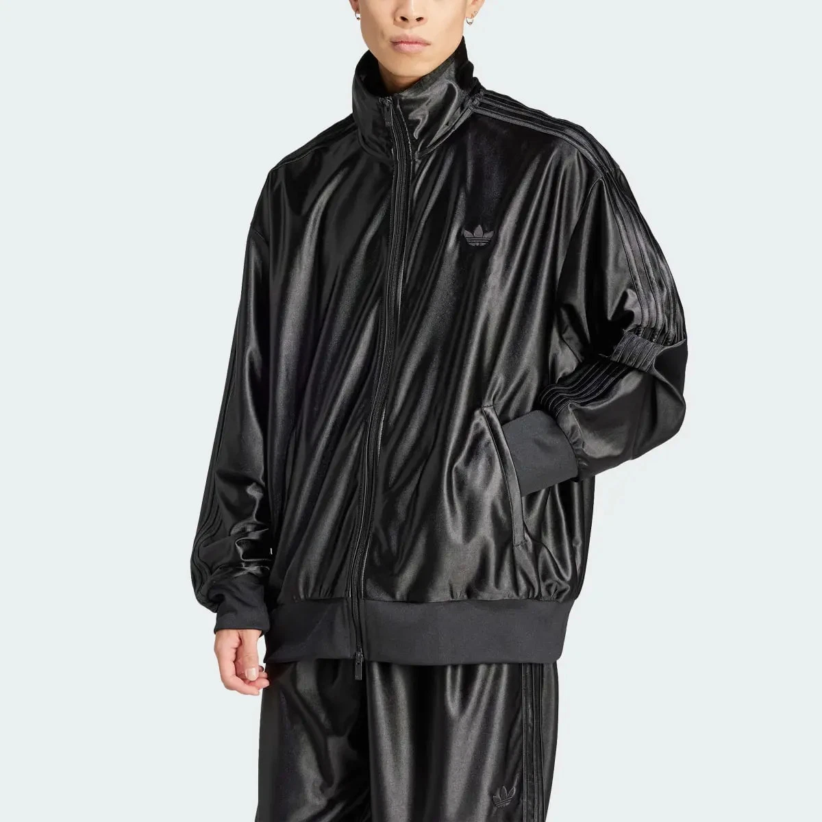 Adidas Originals Mens Fashion Firebird Track Top Oversized Black IT7449 XS-XXL