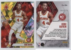 2023-24 Panini Phoenix Rookies Yellow Ice /175 Kobe Bufkin #284 Rookie RC