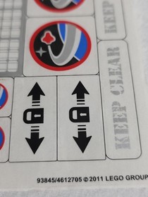 Title: LEGO 3368 City Space Centre ORIGINAL Sticker Sheet - New & Genuine Retire