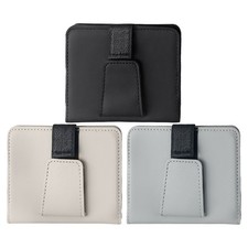 1pc Sunglasses Holder for Car Truck Sun Visor Multi Pockets Cards Organizer