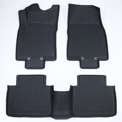 Floor Mats Liner Carpets For 2014-2020 Nissan Rogue TPE Rubber All Weather 3PCS