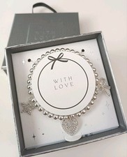 Job Lot Gorgeous Silver Tone Bracelet. New And Gift Boxed.