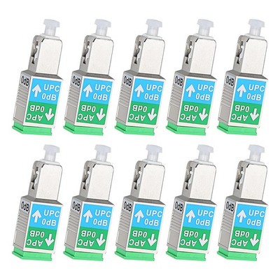 10 PCS Fiber Optic Adapter SC/UPC Male To SC/APC Female Singlemode 9/125m