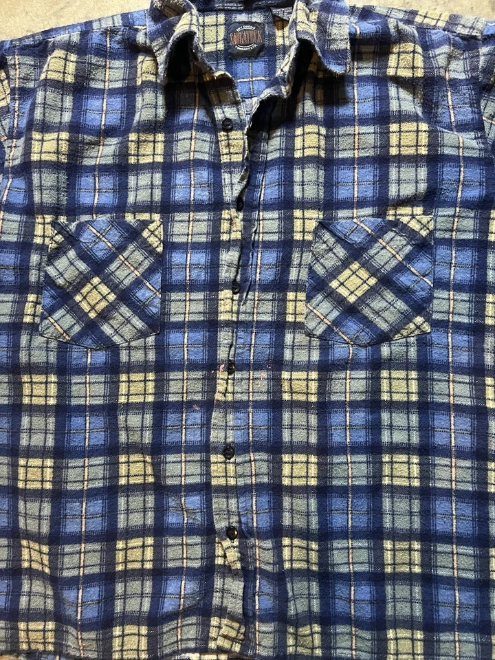 Franela a cuadros vintage Saugatuck Dry Goods talla mediana Foto 3 de 4