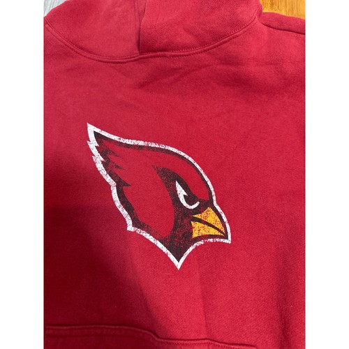 REEBOK Men's NFL Arizona Cardinals Pullover Hoodie Sweatshirt Large Red - Picture 3 of 6