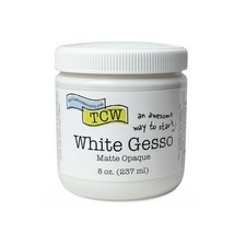 White Gesso Primer for Acrylic Painting -Boutique Quality, 8 oz Jar