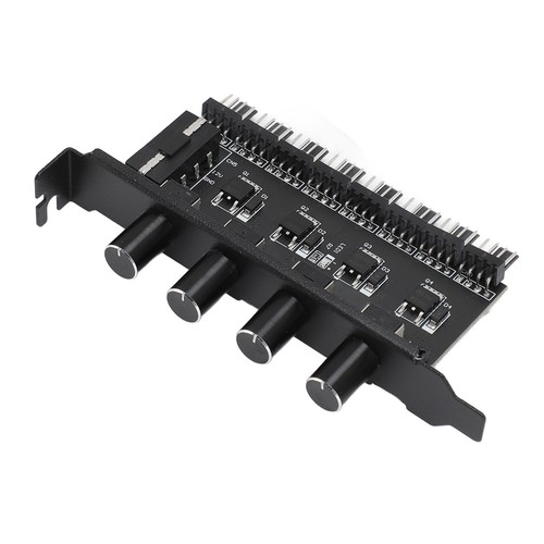 3Pin/4Pin 4 Knob Cooling Fan Speed Controller Pc 8 Channels Fan Hub For Cp AM - Afbeelding 10 van 22