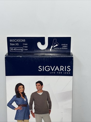 Sigvaris Select Comfort 30-40 mmHg Unisex XS Open Toe Knee Highs 863 Nude - Picture 2 of 6