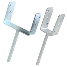 Post Beam Galvanised U Shape Beam Shoe Concrete Anchor Wooden Beam Fluted Dolly
