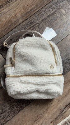 Lululemon City Adventurer Backpack Micro Fleece WHTO/GOLD NWT