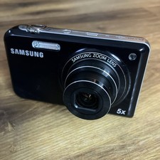 Samsung PL170 Digital Camera 16.1MP 5x Zoom Face Detection Black 2 Screens