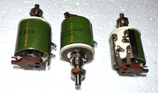 3 x Wire wound ceramic based variable resistor potentiometer 47 kOhm 25 W.  NOS