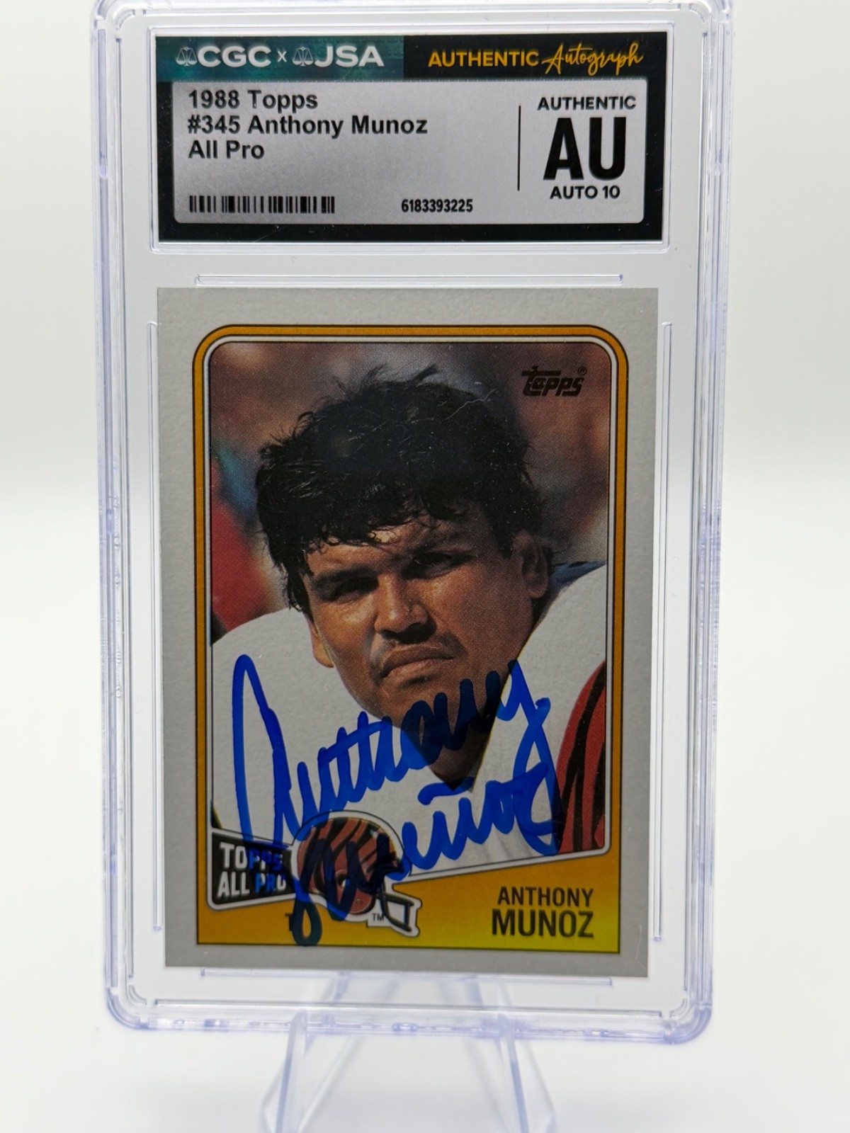 1988 Topps - Anthony Munoz #345 AUTO 