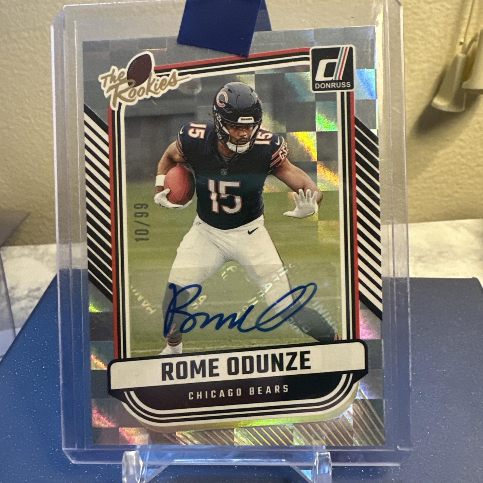 2024 PANINI DONRUSS THE ROOKIES #TR3 ROME ODUNZE ROOKIE AUTO #/99 CHICAGO BEARS