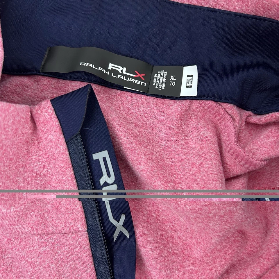 Camisa RLX Ralph Lauren XL Manga Larga 1/4 Cremallera Golf Pullover Bolsillo en el Pecho Tulsa Foto 4 de 4