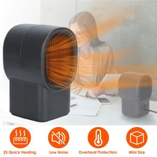 Mini 400W Portable Electric Space Heater Desktop Fan Heater for Home Office