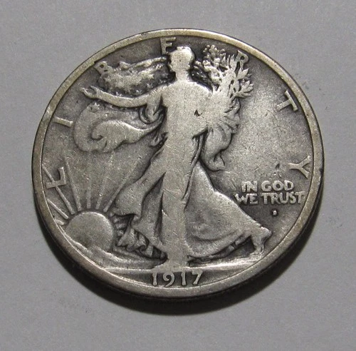 Photo of a 1917-P Walking Liberty Half Dollar from an eBay listing that sold on Jul 18, 2026