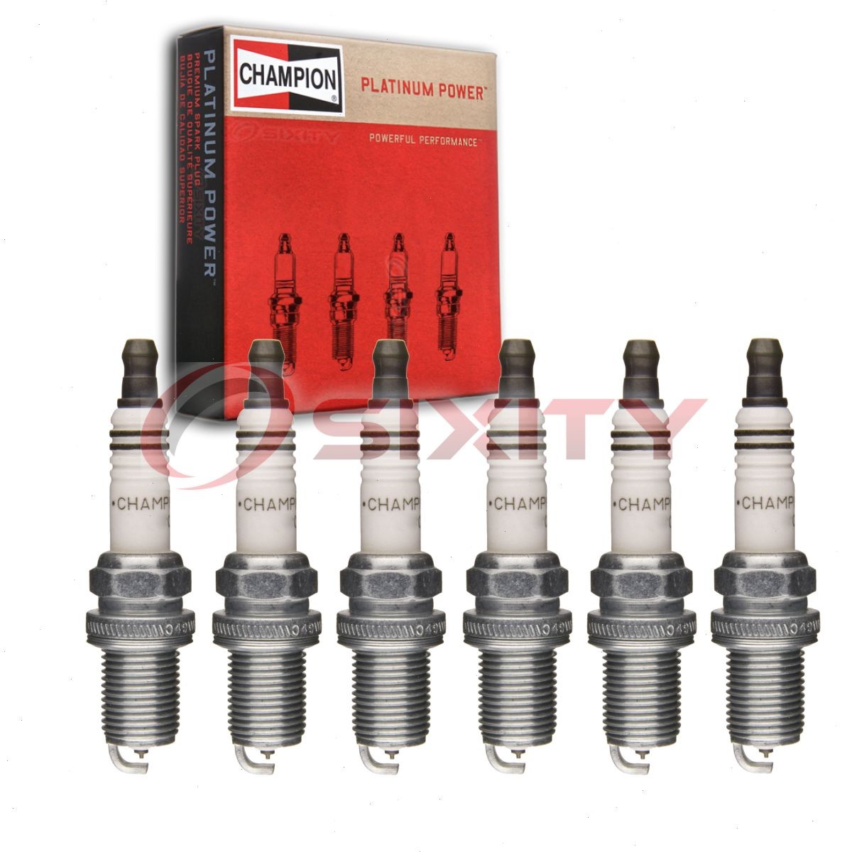 6 pc Champion Platinum Spark Plugs for 2005-2008 Audi A6 Quattro 3.2L V6 yh