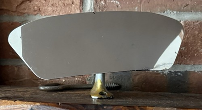 #ad 1950’s Thompson Rearview Convex Polished Aluminum Boat Mirror $22.95