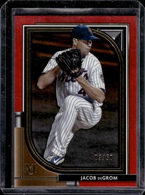 Jacob Degrom 2021 Topps Museum Collection Red /50 #25