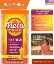 Metamucil 4-in-1 Psyllium Husk Fiber Supplement, Sugar-Free, 114 teaspoons,