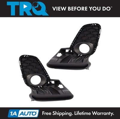 TRQ Fog Light Bezel Set Black Fits 2012-2013 Mazda 3