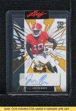 2022 Leaf Valiant Pre-Production Proof Gold Clear 1/1 Joseph Ngata Auto READ 0c6