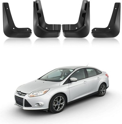 Front Mud Flaps & Rear Splash Guards for 2012-2016 Ford Focus, 4 Pack