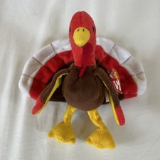 Ty Beanie Babies - Gobbles the Turkey Ultra Rare w/ All the Tag Errors- Retired