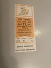 Orioles Cal RIPKEN Career Home Run HR # 3 Ticket Stub / Career GM # 50 — photo 1