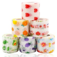 6 Roll 2 Inch x 5 Yards Pet Vet Wrap for Dogs Cats, Cohesive Bandages in Bulk...