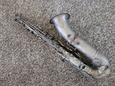 Martin C Melody Silver Plat Saxophone Body Parts Horn--Missing Some Keys Posts
