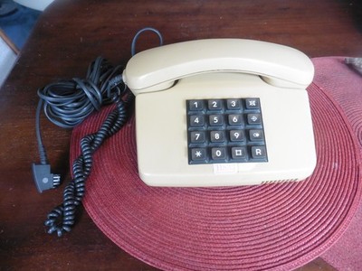 Telefon Tastentelefon analog Post  Tel 01 LX 12.89 Beige Vintage funktioniert