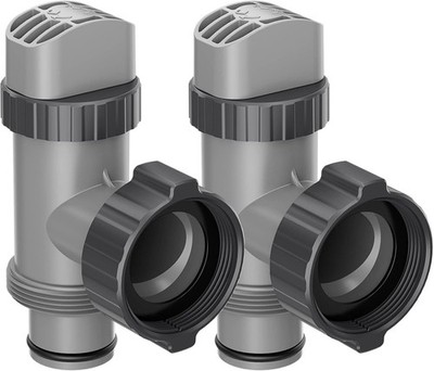 Plunger Valve Compatible with Intex Swimming Pool Parts and Accessories, 2 Pack
