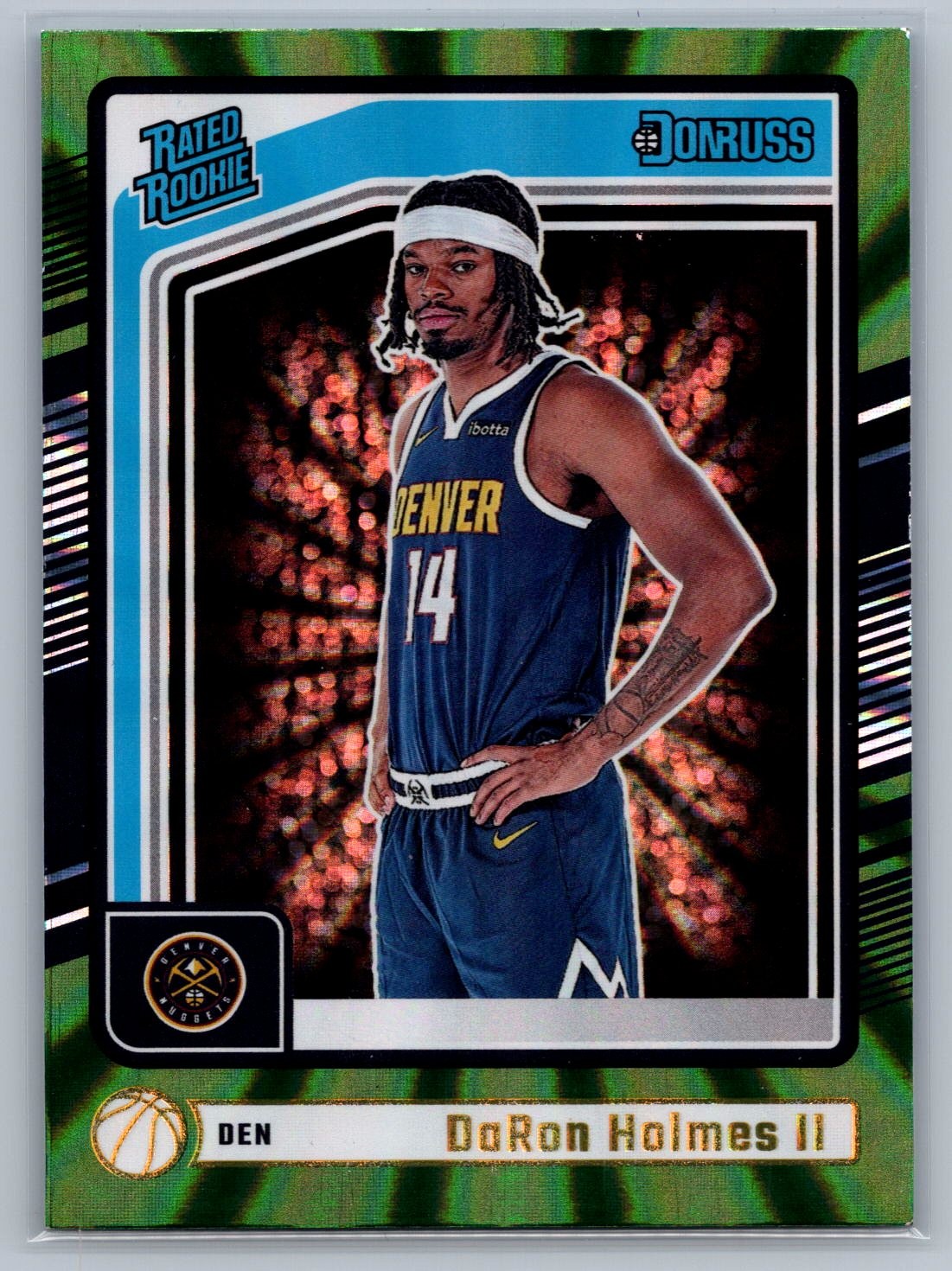 2024-25 Donruss #213 DaRon Holmes II Holo Green Laser