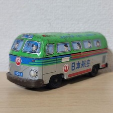 Showa Retro Tin Toy Japan Airlines Bus Made in Japan