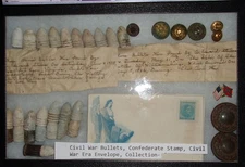 Original Civil War Bullets Relics Collection