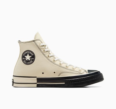 Converse Chuck 70 Black and Ivory High-Top Schuhe Ivory UK 12